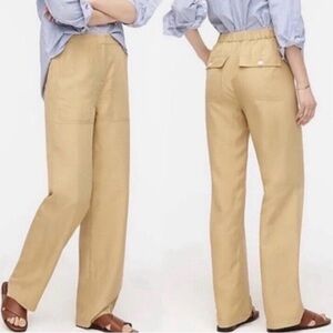 J. Crew Gold/Tan Straight Leg Pants with Surplus Pockets 10